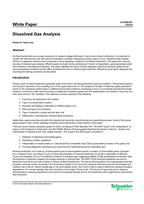 Dissolved Gas Analysis White Paper