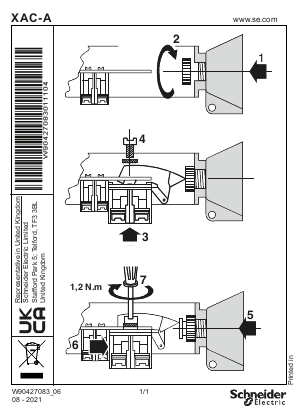 XACA... Instruction Sheet