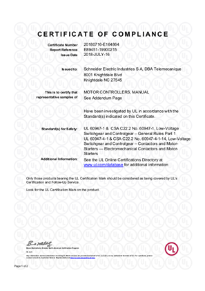 UL_Certificate_TeSys Vario