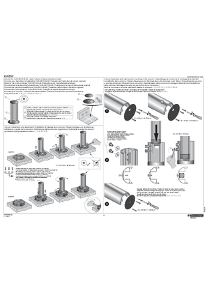 XUSZSC... Column for XUSL2E/XUSL4E Light Curtains, Instruction Sheet