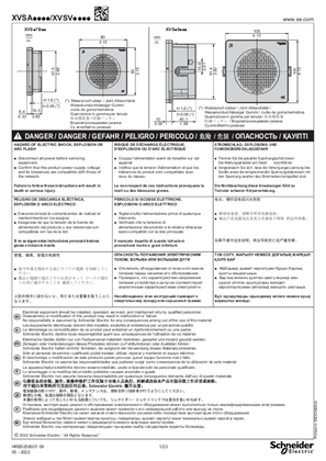 XVSA... , XVSV...Electronic alarms, 說明書