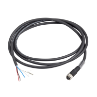 TCSMCN1F2 : Radio frequency identification XG, Modbus shielded cable, M12 female connector, end with free wires, IP67, 2 m