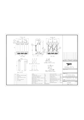 Transformer + Enclosure details + Cicuit diagram + Nameplate TRI3150245297IP210