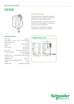 Image of MZ18B 3-Point Valve Actuator