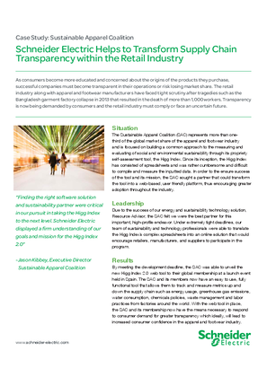 Image of Case Study: Sustainable Apparel Coalition