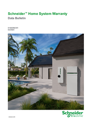 Image of Schneider Home System Warranty Data Bulletin