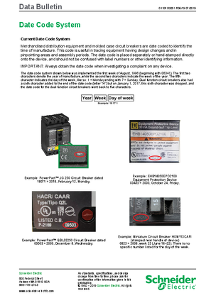 Image of Date Code System