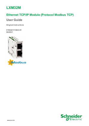 的映像 VW3A3616 - LXM32M Ethernet TCP/IP Module (Protocol Modbus-TCP), User Guide