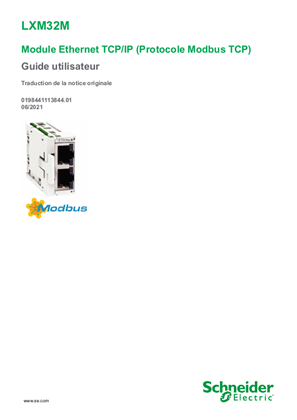 Image de VW3A3616 - LXM32M Module Ethernet TCP/IP (Protocole Modbus TCP), Guide utilisateur