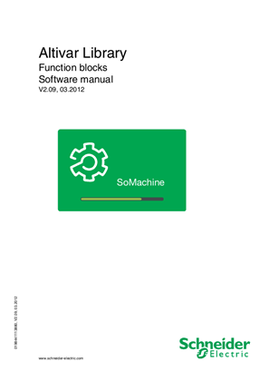 Image of Altivar Library Function blocks Software manual