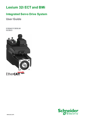 Bild von Lexium 32i ECT and BMi Integrated Servo Drive System, User Guide