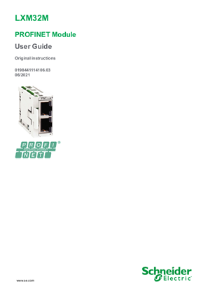 的映像 VW3M3308 - LXM32M PROFINET Module, User Guide