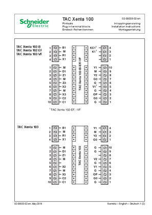 Image of Xenta 100 Plug-in Terminal Blocks
