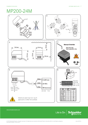 Image of MP200-24M Installation Instructions