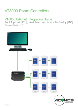 Image of VT8650 RTU, Heat Pump & IAQ BACnet Integration Guide
