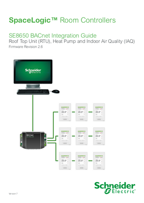 Obrázek SpaceLogic SE8650 RTU, Heat Pump and IAQ BACnet Integration Guide