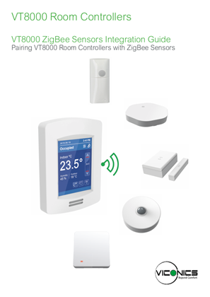 ภาพของ VT8000 Room Controllers Zigbee Pro Wireless Sensors Integration Guide