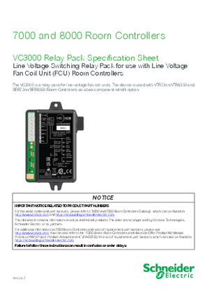 Image of VC3000 Relay Pack for 7000 and 8000 Room Controllers Specification Sheet