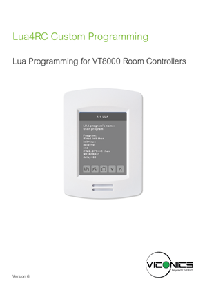 Image of Lua Programming for VT8000 Room Controllers