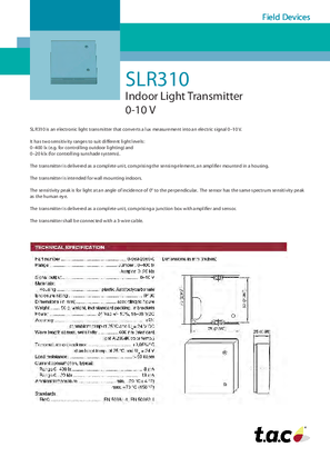 Image of SLR310 Indoor Light Transmitter 010 V
