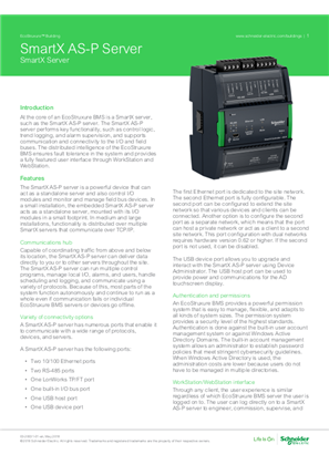 Image of SmartX AS-P Server Specification Sheet