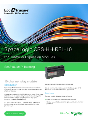 Billede af CRS-HH-REL-10 Specification Sheet