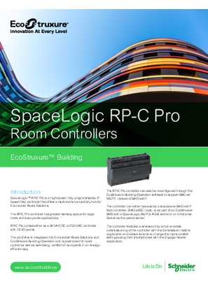 Image of RP-C Pro Specification Sheet