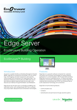 Image of Edge Server Specification Sheet