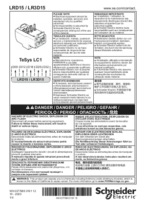 的映像 LRD15/LR3D15 - Differential thermal overload relays up to 15 kW - 说明页