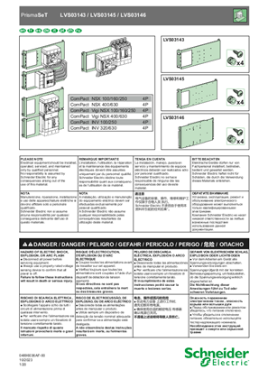 Obrázek Tarif jaune m. pl. for NS-INV250/400 / NS250+INV250 - Instruction Sheet