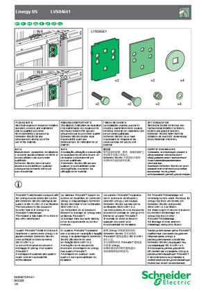 Obrázek Linergy BS : Connection of 80/100mm Hz. busbars - Instruction Sheet