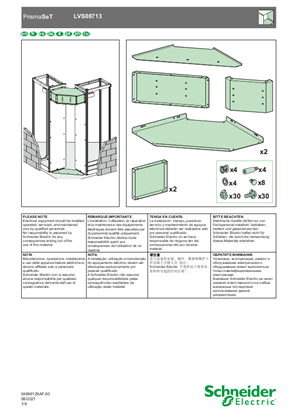 Imagen de IP30 corner kit - Hoja de instrucciones