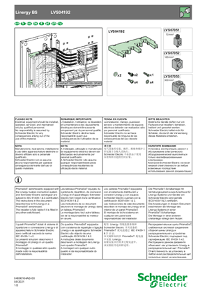 Imagen de Linergy BS - Insulating busbar support - Hoja de instrucciones