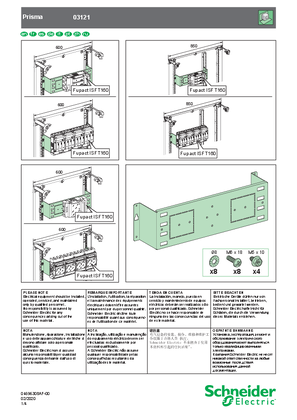 Image of Mounting plate for vertical ISFT, 100-160A
