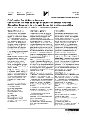 Full Function Test Kit Report Generator Schneider Electric