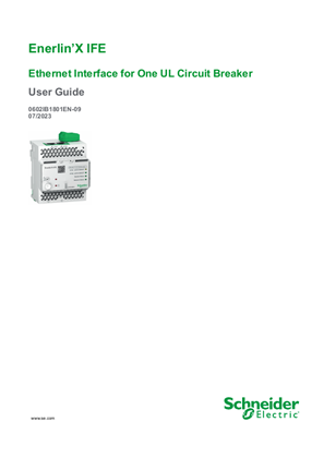 Image of Enerlin’X IFE Ethernet Interface for One UL Circuit Breaker User Guide