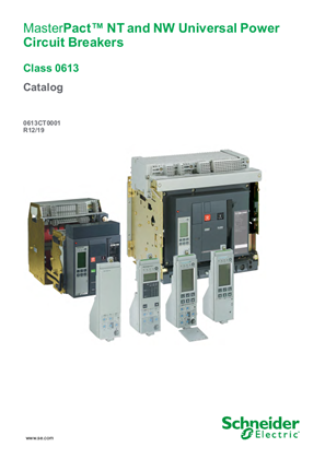Image of MasterPact NT/NW UL/ANSI Circuit Breakers Catalog