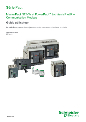 Masterpact Nt Nw Et Powerpact A Chassis P Et R Guide De Communication Modbus Schneider Electric