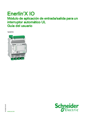Imagen de Enerlin’X IO Módulo de aplicación de entrada/salida para un interruptor automático UL Guía del usuario