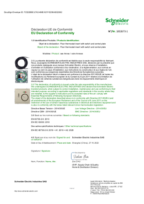 Imagem de EU Declaration of Conformity Schneider Electric