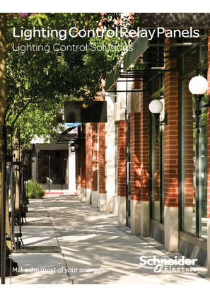 Image of LPS, LPB, and LP Lighting Control Relay Panels Brochure