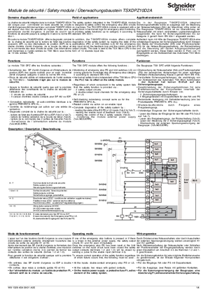 的映像 TSXDPZ10D2A, Safety module, Quick Reference Guide