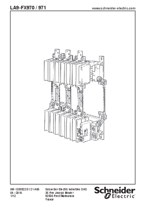イメージ LA9-FX970/971 Mechanical interlocks for reversing contactors LC2 F780 (Vertically mounted)