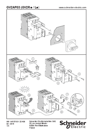 イメージ GV2-AP03 Fixing kit for door interlock mechanism for GV2 R/L