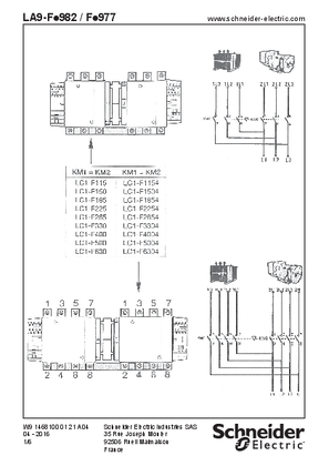 イメージ LA9-F.982/977 Set of power connections for changeover contactors LC2 F (Horizontally mounted)