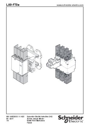 Imagen de LA9 F70. Power terminal protection shrouds for LC1 F