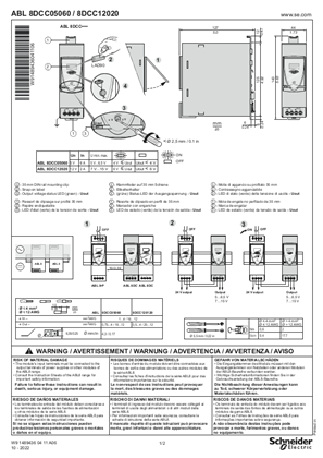 イメージ ABL8DCC...DC/DC converters Phaseo Universal, Instruction Sheet (EN)