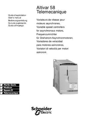 Image of User's manual ATV58H/P