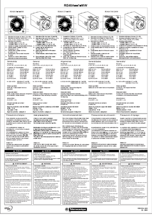 的映像 RE48... Electronic timer relays, Instruction Sheet