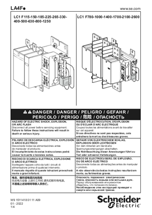イメージ LA4F... Coil suppressor to F range - Instruction Sheet